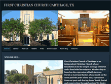 Tablet Screenshot of firstchristiancarthage.com